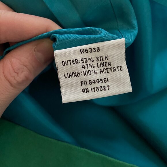 Blue and Green Rosette A-Line Skirt by Boden, 12R - Picture 6 of 15